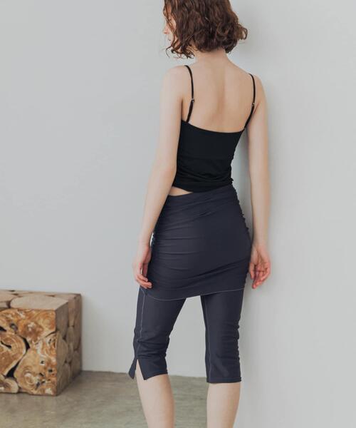 URBAN RESEARCH(アーバンリサーチ)の「『UVカット』Swim URBAN RESEARCH スイム サイドギャザーブラトップ(水着・レディース・ブラウン/ブラック・M/L/S/M)」の8枚目の写真