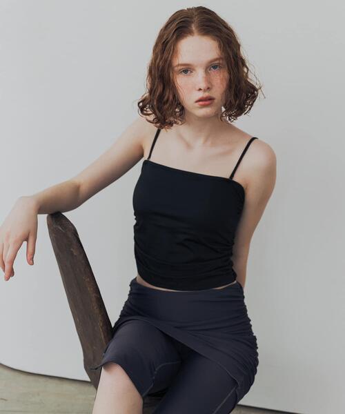 URBAN RESEARCH(アーバンリサーチ)の「『UVカット』Swim URBAN RESEARCH スイム サイドギャザーブラトップ(水着・レディース・ブラウン/ブラック・M/L/S/M)」の11枚目の写真