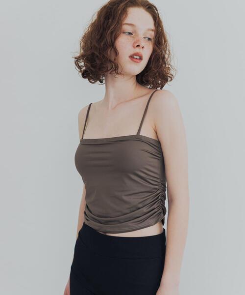 URBAN RESEARCH(アーバンリサーチ)の「『UVカット』Swim URBAN RESEARCH スイム サイドギャザーブラトップ(水着・レディース・ブラウン/ブラック・M/L/S/M)」の16枚目の写真