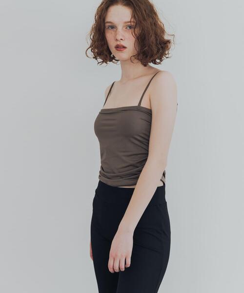 URBAN RESEARCH(アーバンリサーチ)の「『UVカット』Swim URBAN RESEARCH スイム サイドギャザーブラトップ(水着・レディース・ブラウン/ブラック・M/L/S/M)」の19枚目の写真