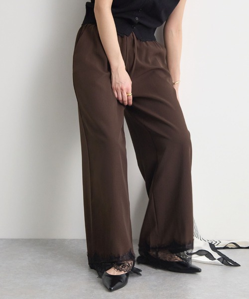 STELLA FISH(ステラフィッシュ)の「裾レースパンツ(その他パンツ・レディース・ブラック/アイボリー/ブラウン・MEDIUM/SMALL)」の18枚目の写真