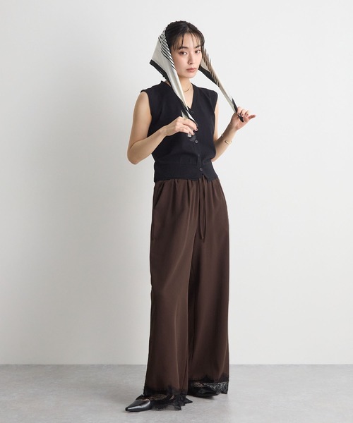 STELLA FISH(ステラフィッシュ)の「裾レースパンツ(その他パンツ・レディース・ブラック/アイボリー/ブラウン・MEDIUM/SMALL)」の20枚目の写真
