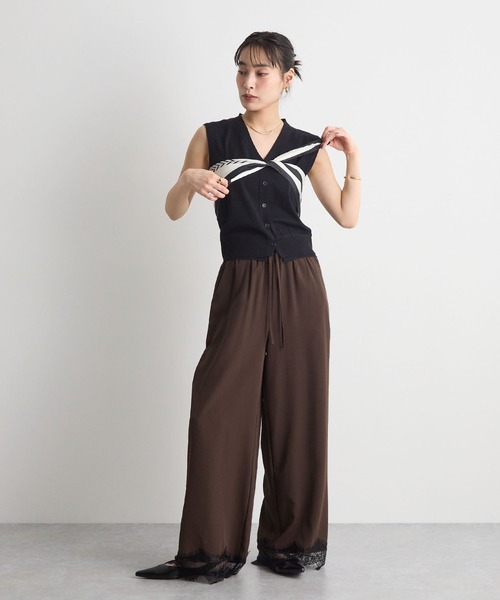 STELLA FISH(ステラフィッシュ)の「裾レースパンツ(その他パンツ・レディース・ブラック/アイボリー/ブラウン・MEDIUM/SMALL)」の21枚目の写真