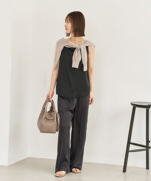 LE TALON（ルタロン）の「LETALON 2way soft cube bag（ショルダーバッグ・レディース・ブラック/ベージュ・FREE）」の12枚目の写真