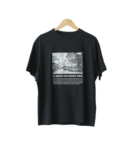 mili an deni（ミリアンデニ）の「半袖シティスケープフォトプリントTシャツ（Tシャツ/カットソー・レディース・オフホワイト/チャコールグレー/ブラック・M/L）」の21枚目の写真