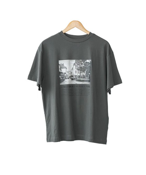 mili an deni（ミリアンデニ）の「半袖シティスケープフォトプリントTシャツ（Tシャツ/カットソー・レディース・オフホワイト/チャコールグレー/ブラック・M/L）」の22枚目の写真