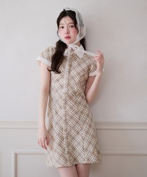 sheer frill tiered onepiece / シアーフリルティアードワンピース