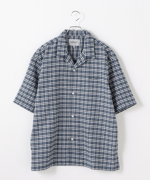 Carhartt WIP(カーハートダブリューアイピー)の「CARHARTT WIP / カーハート ダブリューアイピー S/S KANDER SHIRT(シャツ/ブラウス・メンズ・ブルー/オレンジ・LARGE/MEDIUM)」の2枚目の写真