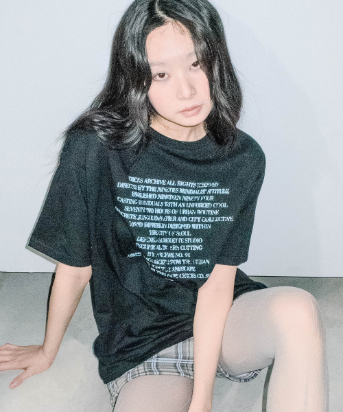 CHICKS(チックス)の「アッセンブルレタリングオーバー半袖ブラック(Tシャツ/カットソー・レディース・ブラック・ONE SIZE/TWO)」の4枚目の写真