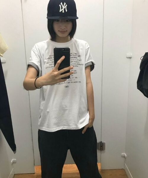 CHICKS(チックス)の「アッセンブルレタリングオーバー半袖ブラック(Tシャツ/カットソー・レディース・ブラック・ONE SIZE/TWO)」の8枚目の写真