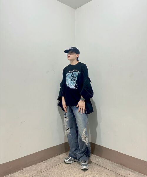 OTHERFITS(アザーフィッツ)の「グラフィティロゴ半袖Tシャツ(ブラック/ブルー)(Tシャツ/カットソー・メンズ・その他・SMALL/MEDIUM/LARGE/X-LARGE/2XL)」の11枚目の写真