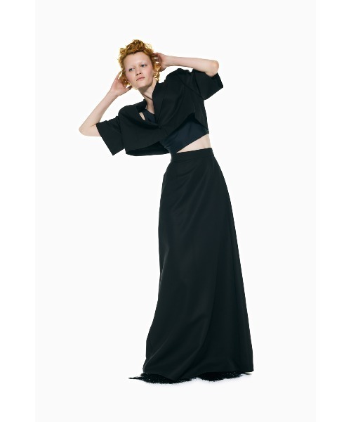 ENFOLD(エンフォルド)の「FLARE LONG-SKIRT(スカート・レディース・ブラック・36/38)」の5枚目の写真