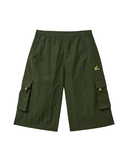 PHYPS MOTORCYCLE(フィップスモーターサイクル)の「Nylon Cargo Bermuda Shorts Khaki(その他パンツ・レディース・その他・SMALL/MEDIUM/LARGE/X-LARGE)」の1枚目の写真
