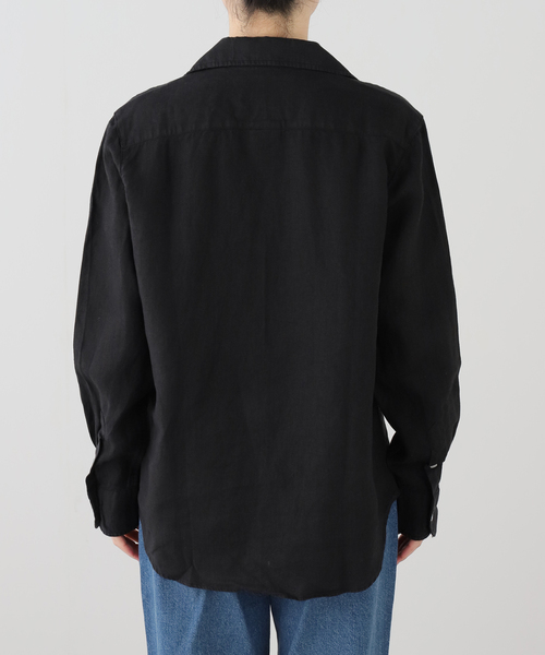 Frank&Eileen(フランクアンドアイリーン)の「Frank&Eileen/フランク&アイリーン WASHED LINEN シャツ(シャツ/ブラウス・レディース・ブラック・X-SMALL)」の8枚目の写真