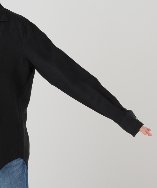 Frank&Eileen(フランクアンドアイリーン)の「Frank&Eileen/フランク&アイリーン WASHED LINEN シャツ(シャツ/ブラウス・レディース・ブラック・X-SMALL)」の9枚目の写真