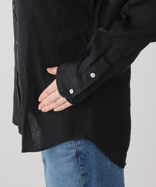 Frank&Eileen(フランクアンドアイリーン)の「Frank&Eileen/フランク&アイリーン WASHED LINEN シャツ(シャツ/ブラウス・レディース・ブラック・X-SMALL)」の10枚目の写真