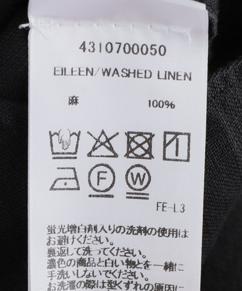 Frank&Eileen(フランクアンドアイリーン)の「Frank&Eileen/フランク&アイリーン WASHED LINEN シャツ(シャツ/ブラウス・レディース・ブラック・X-SMALL)」の13枚目の写真