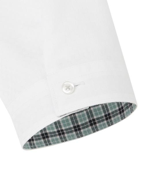 TOKYO SHIRTS(トウキョウシャツ)の「【透け防止】 形態安定ノンアイロン ワイド 7分袖ビジネスワイシャツ(ビジネスシャツ・レディース・ホワイト・XL/S/M/L/LL)」の4枚目の写真