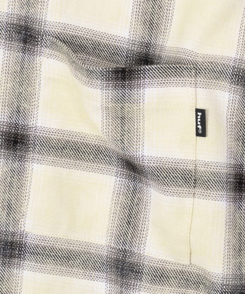 HUF(ハフ)の「MISTY PLAID SHIRT(シャツ/ブラウス・メンズ・ネイビー/ベージュ・M/S/XL/L)」の8枚目の写真