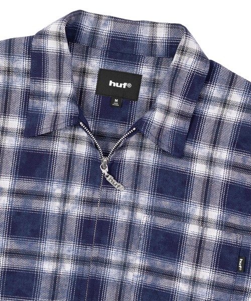HUF(ハフ)の「MISTY PLAID SHIRT(シャツ/ブラウス・メンズ・ネイビー/ベージュ・M/S/XL/L)」の12枚目の写真