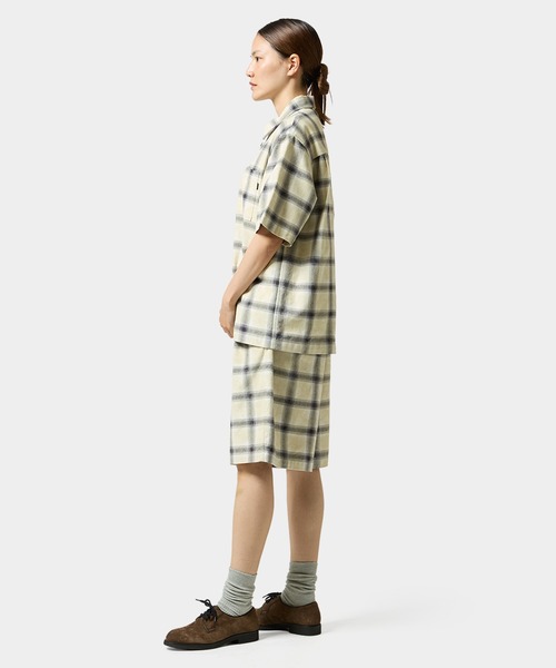 HUF(ハフ)の「MISTY PLAID SHIRT(シャツ/ブラウス・メンズ・ネイビー/ベージュ・M/S/XL/L)」の15枚目の写真