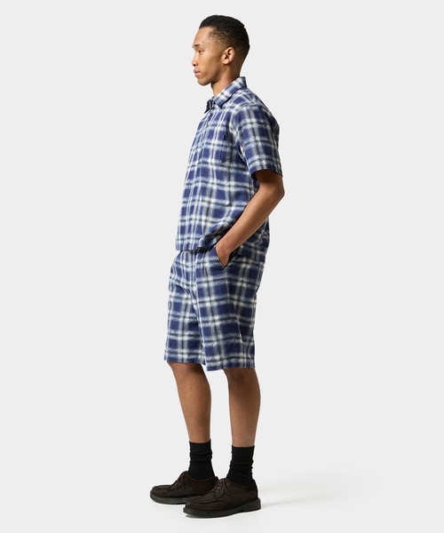 HUF(ハフ)の「MISTY PLAID SHIRT(シャツ/ブラウス・メンズ・ネイビー/ベージュ・M/S/XL/L)」の18枚目の写真