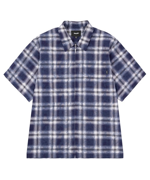 HUF(ハフ)の「MISTY PLAID SHIRT(シャツ/ブラウス・メンズ・ネイビー/ベージュ・M/S/XL/L)」の10枚目の写真