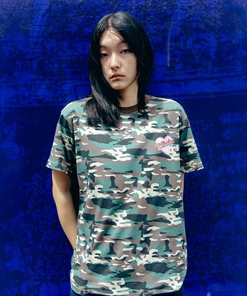 WOKE EDGE(ウォークエッジ)の「WOKE EDGE / ウォークエッジ Blonde Heart Tee(Tシャツ/カットソー・メンズ・カーキ/ブラック・LARGE/MEDIUM)」の9枚目の写真