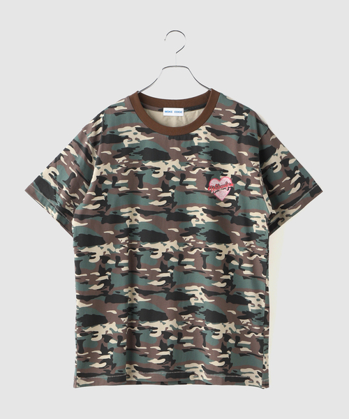 WOKE EDGE(ウォークエッジ)の「WOKE EDGE / ウォークエッジ Blonde Heart Tee(Tシャツ/カットソー・メンズ・カーキ/ブラック・LARGE/MEDIUM)」の5枚目の写真