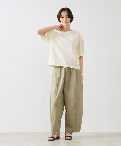 MELROSE claire(メルローズ クレール)の「【微光沢シルケットスムースタックスリーブプルオーバー】(Tシャツ/カットソー・レディース・ブラウン/チャコールグレー/クリーム・FREE)」の10枚目の写真