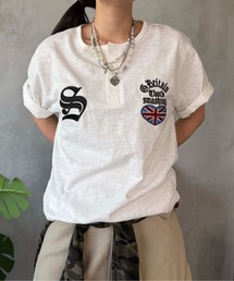 ユニオン刺繍ヘンリースラブTEE