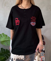 ユニオン刺繍ヘンリースラブTEE