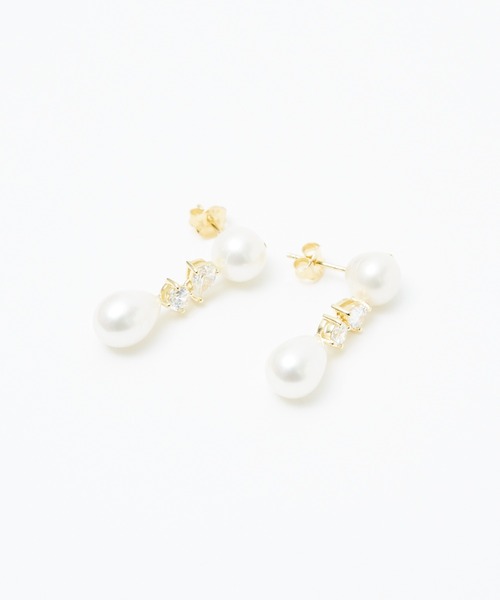 DESIGNWORKS(デザインワークス)の「【Completedworks /コンプリーテッドワークス】パールピアス(ピアス(両耳用)・レディース・ゴールド・フリー)」の4枚目の写真