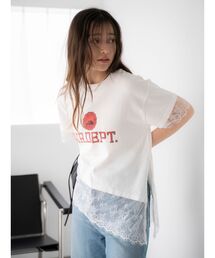 Ungrid | カレッジロゴレースコンビTee(Tシャツ/カットソー)
