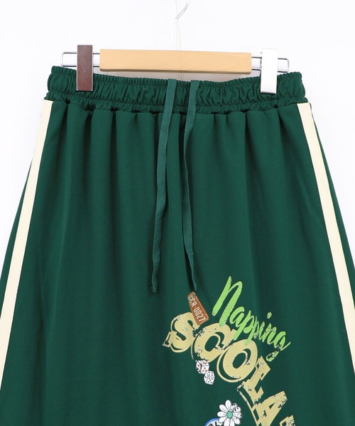 ScoLar(スカラー)の「162652:ジャージライク生地×裏地チュールスカート(スカート・レディース・ブラック/ネイビー/グリーン・M)」の9枚目の写真