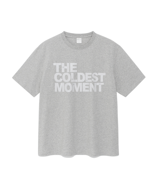 THECOLDESTMOMENT(ザコールデストモーメント)の「TCM logo type T (melange grey)(Tシャツ/カットソー・レディース・その他・SMALL/MEDIUM/LARGE)」の1枚目の写真