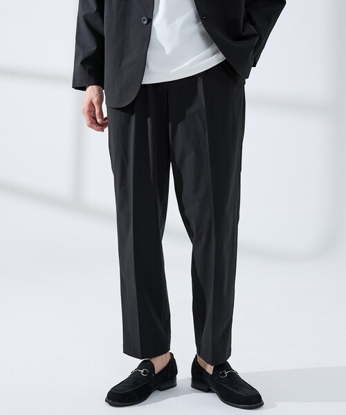 ABAHOUSE GRAY（アバハウスグレイ）の「【セットアップ対応】360°ストレッチ リップストップ リラックス スラックス / 吸水速乾 / 遮熱 / UVカット（スラックス・メンズ・チャコールグレー/ネイビー/ブラック・48/50/46）」の2枚目の写真