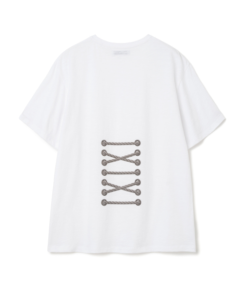 MILLO WOMEN（ミロウーマン）の「レースアップアーカイブTシャツ[ホワイト]（Tシャツ/カットソー・レディース・その他・ONE SIZE）」の3枚目の写真