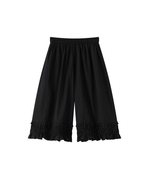 LUCPY(ラクピー)の「裾フリルワイドパンツ(その他パンツ・レディース・カーキ/ブラック/グレー/ホワイト・X-LARGE/LARGE/MEDIUM/SMALL)」の8枚目の写真