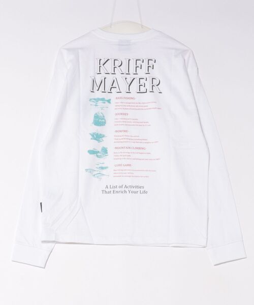 KRIFF MAYER(クリフメイヤー)の「外遊びプリントロンT(釣り)(Tシャツ/カットソー・メンズ・オフホワイト/オリーブ/ブルー/ブラック/グレー・X-LARGE/LARGE/MEDIUM)」の6枚目の写真
