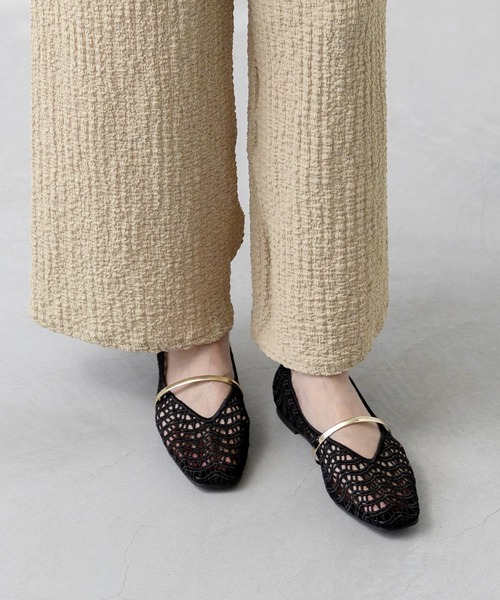 welleg（ウェレッグ）の「ぽこぽこ リラックス ゴム パンツ（その他パンツ・レディース・ブラック/グリーン/ブルー/パープル/ベージュ・M）」の12枚目の写真