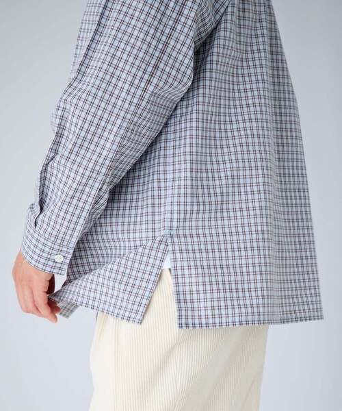 EDIFICE（エディフィス）の「Convertible Collar シャツ（シャツ/ブラウス・メンズ・グレー/サックスブルー/ブラック・MEDIUM/LARGE）」の12枚目の写真