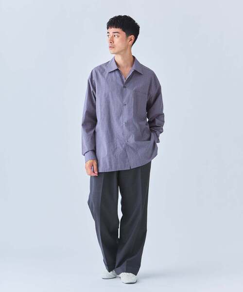 EDIFICE（エディフィス）の「Convertible Collar シャツ（シャツ/ブラウス・メンズ・グレー/サックスブルー/ブラック・MEDIUM/LARGE）」の14枚目の写真