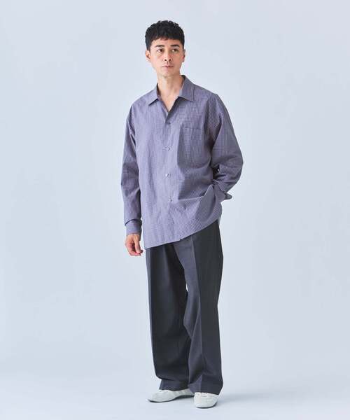 EDIFICE（エディフィス）の「Convertible Collar シャツ（シャツ/ブラウス・メンズ・グレー/サックスブルー/ブラック・MEDIUM/LARGE）」の15枚目の写真