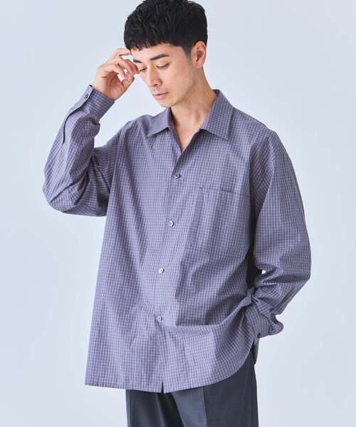 EDIFICE（エディフィス）の「Convertible Collar シャツ（シャツ/ブラウス・メンズ・グレー/サックスブルー/ブラック・MEDIUM/LARGE）」の17枚目の写真