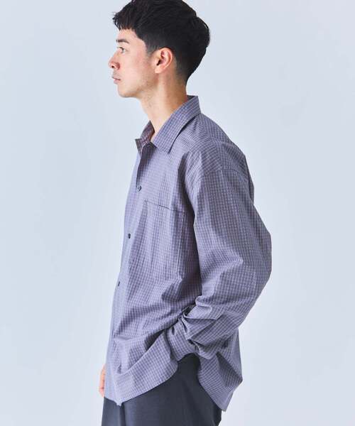 EDIFICE（エディフィス）の「Convertible Collar シャツ（シャツ/ブラウス・メンズ・グレー/サックスブルー/ブラック・MEDIUM/LARGE）」の18枚目の写真