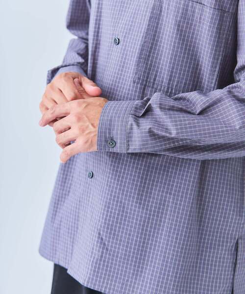 EDIFICE（エディフィス）の「Convertible Collar シャツ（シャツ/ブラウス・メンズ・グレー/サックスブルー/ブラック・MEDIUM/LARGE）」の21枚目の写真