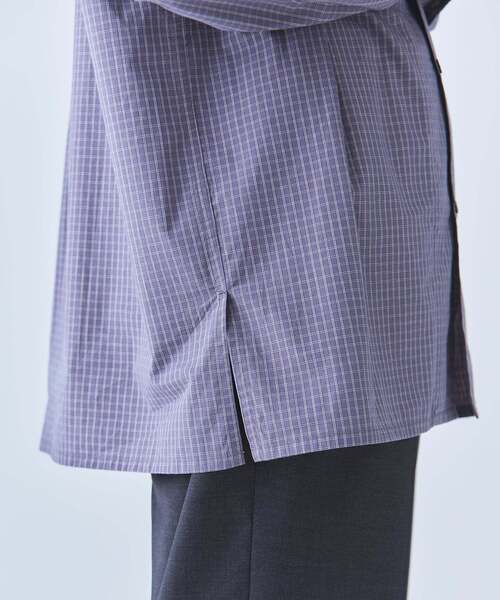 EDIFICE（エディフィス）の「Convertible Collar シャツ（シャツ/ブラウス・メンズ・グレー/サックスブルー/ブラック・MEDIUM/LARGE）」の22枚目の写真