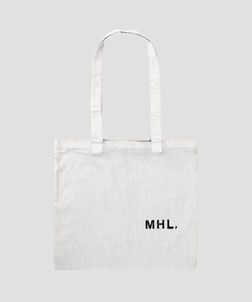MHL.(エムエイチエル)の「CARBON DYED COTTON TWILL(トートバッグ・レディース・グレー・FREE)」の1枚目の写真