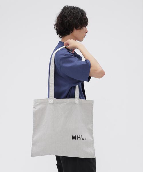 MHL.(エムエイチエル)の「CARBON DYED COTTON TWILL(トートバッグ・レディース・グレー・FREE)」の4枚目の写真